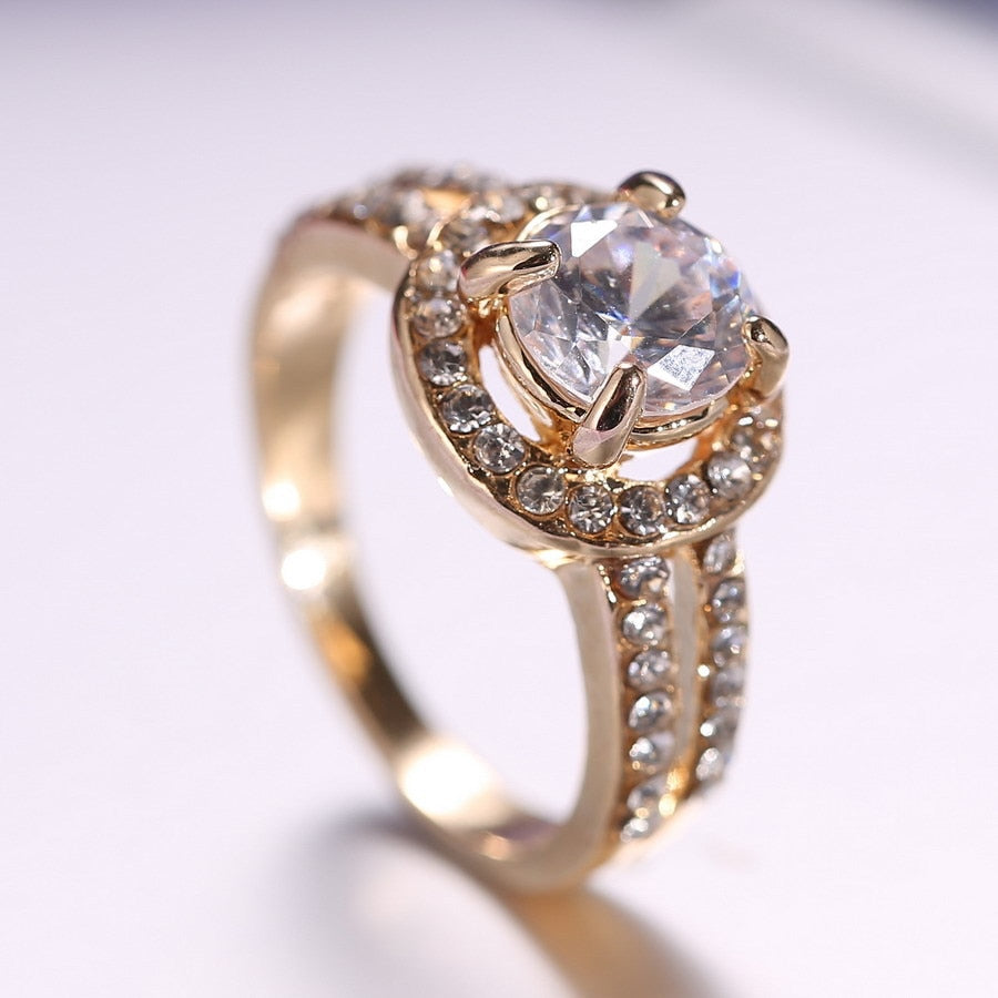 Wedding Crystal Ring Engagement Ring