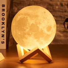 Load image into Gallery viewer, Moon lamp 3D print night light
