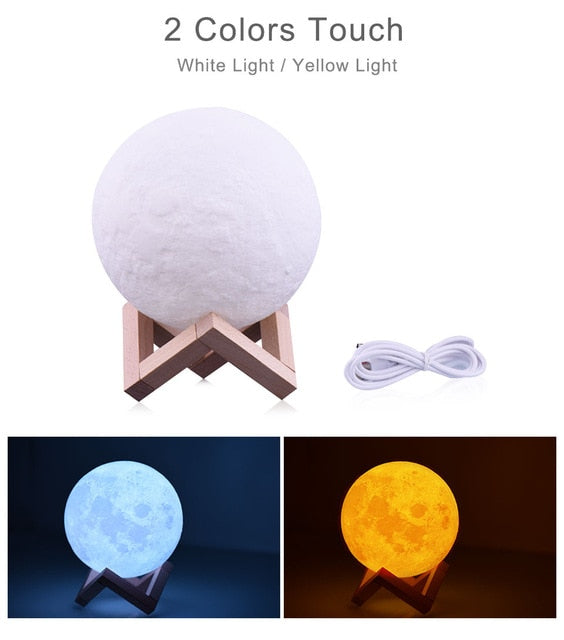 Moon lamp 3D print night light